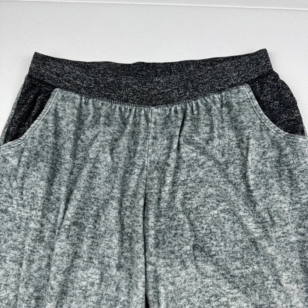 Climate Right Cuddl Duds Joggers Womens M Medium Black‎ Gray Soft Knit